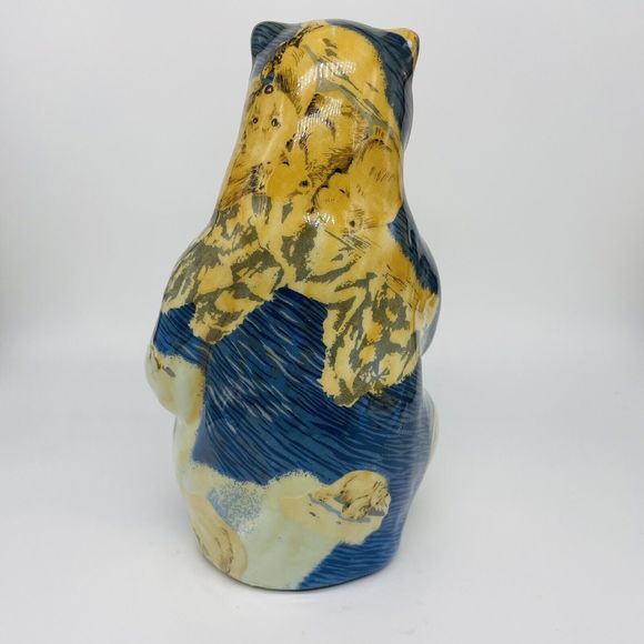 Rare Mikasa France Porcelain Patchwork Polar Bear Figurine 8" - Picture 3 of 6